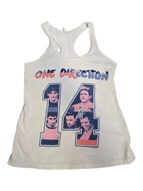 ONE DIRECTION 2014 Where We Are tour merch white racerback tank top S